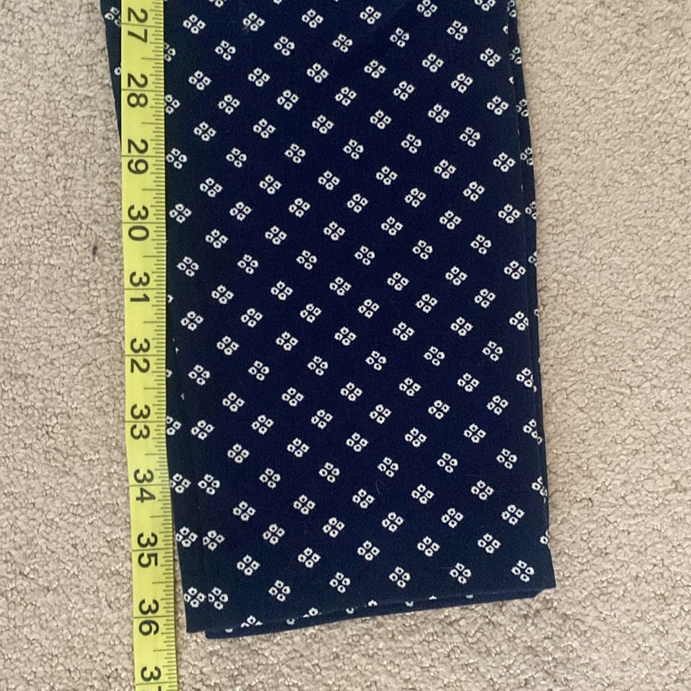 OLD NAVY Pixie High Rise Pants Size 4 NWT Secret-Slim Pockets Cotton Blend Navy - Picture 13 of 15